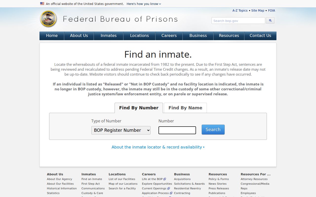 Jim Hogg County arrest lookup federal custody search interface